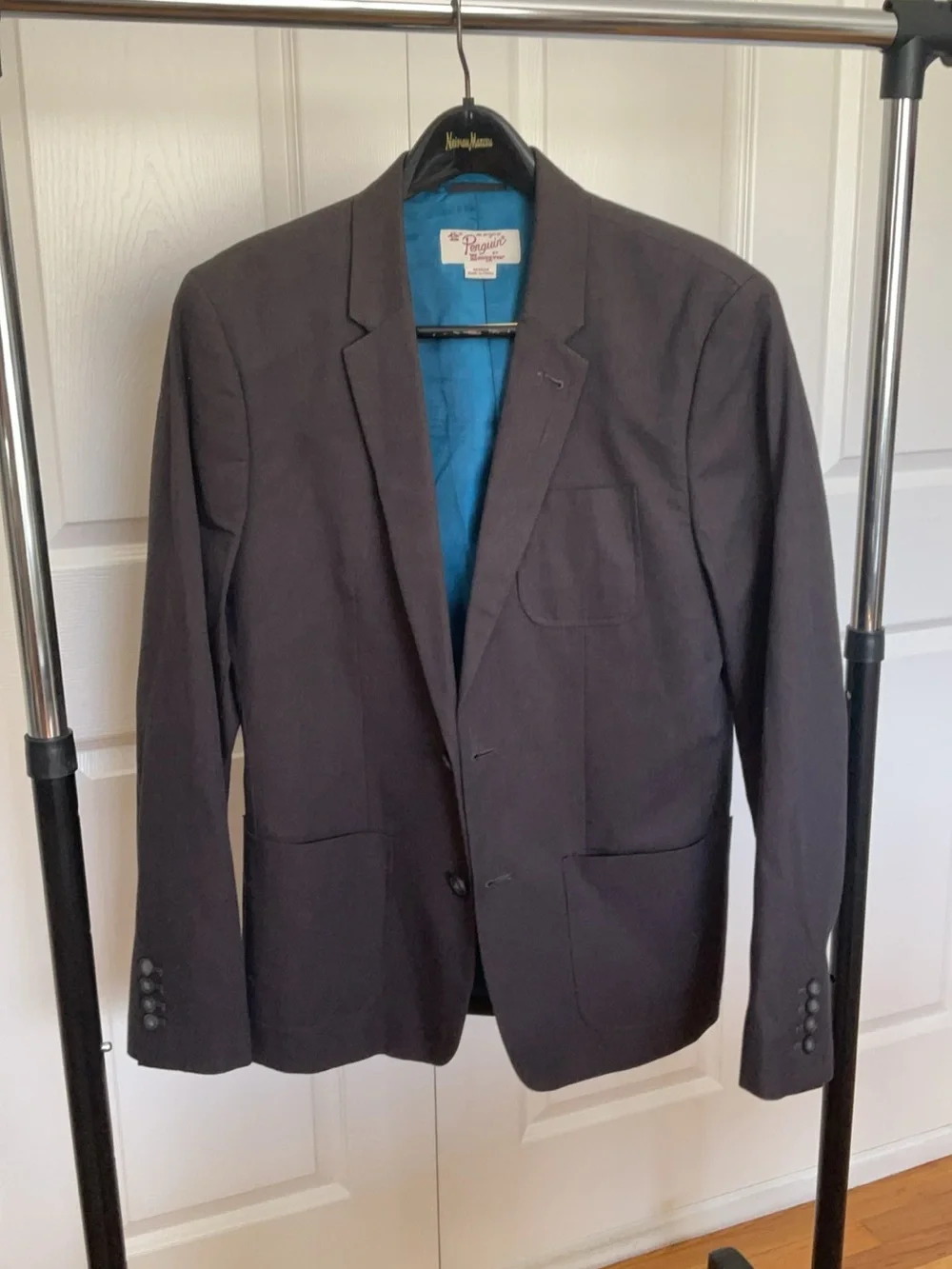 Original Penguin Black Blazer with Blue Lining